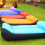 Tearproof Polyester Construction Quick Inflation-blue and black 2