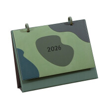 2026 Desktop Calendar With Leather Base 12 Month from Jan-Green