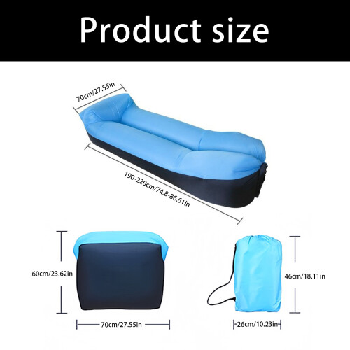 Tearproof Polyester Construction Quick Inflation-blue and black 2