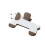 Sturdy Animal Book Holders Compact Design Plastic-Coffee 1