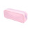 Zippered Closure Pencil Case Light Weight Waterproof-Pink 1