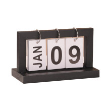 Page turning calendar, home foyer, living room decoration-Black
