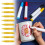 50Pcs Acrylic Marker Replaceable Tip 4.5MM Line Wide Paint 4