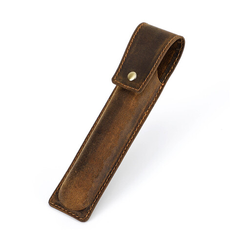 Fountain Pen Case Leather Pencil Holders With-One pack
