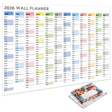2026 Wall Calendar Complete with Reference-Simple Poster No. 6
