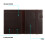 Secure B5 Portfolios Organizers for Documents PU Leather-brown 5