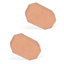 Yoga Block Cork Set Non-Slip Surface For Balance And Flexibility Pilates And Fitness Deepening Poses