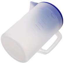 1Plastic Frosted Water Pitcher with Wide Mouth Handle for Cold Drinks