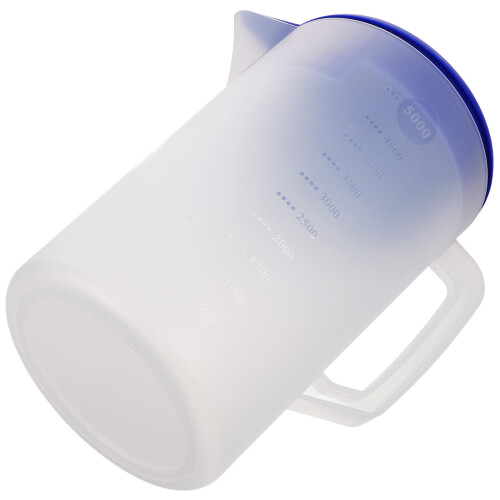 1Plastic Frosted Water Pitcher with Wide Mouth Handle for Cold Drinks