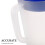 1Plastic Frosted Water Pitcher with Wide Mouth Handle for Cold Drinks 8