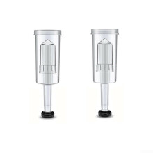 Homebrew Fermentation Airlocks Set Of 2 Plastic Airlocks With Silicone Eyelets For Beer And Wine Clear Easy To Clean