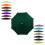 2.7m Patio Umbrella Replacement Canopy 8-Rib Dark Green 9ft 1