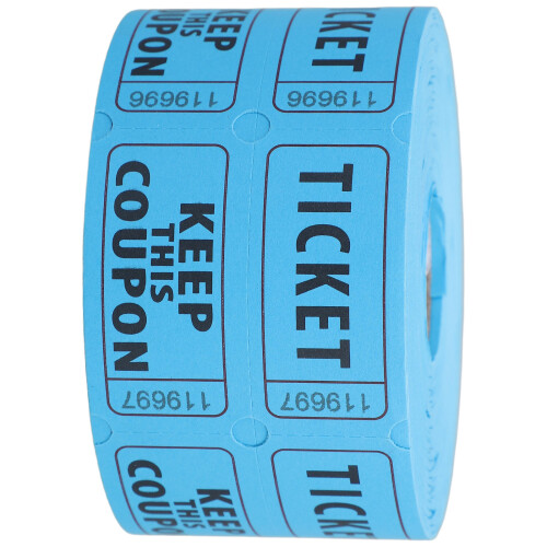 500 Pcs Double Roll Raffle Tickets Consecutively Numbered For Events