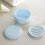 2Pcs Round Plastic Soap Box With Lid And Draining Plate 11