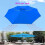 2.7m Patio Umbrella Replacement Canopy 8-Rib Dark Green 9ft 2