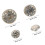 60 Pcs Diy Clothes Rivets Practical Bag Studs For Crafts 2