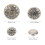 60 Pcs Diy Clothes Rivets Practical Bag Studs For Crafts 3