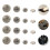 60 Pcs Diy Clothes Rivets Practical Bag Studs For Crafts 7