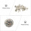 60 Pcs Diy Clothes Rivets Practical Bag Studs For Crafts 8