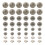 60 Pcs Diy Clothes Rivets Practical Bag Studs For Crafts 4