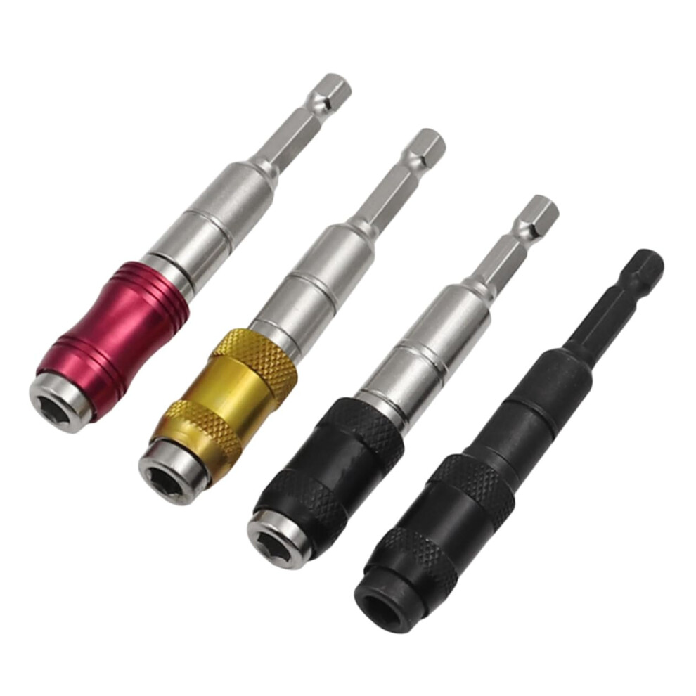 Magnetic Pivoting Bit Tip Holders 4-Piece Bendable Drill Bit Extenders Rotation Quick Release Shank Adapters 9105992881215