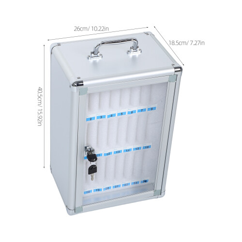 Metal Cell Phone Storage Cabinet With Slots 1
