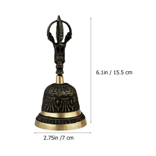 Handle Hand Bell Metal Decorative Tabletop Copper Bell For Home 1