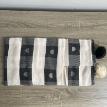 Echarpe Pashmina SWAT PANY pour femme, crème en cœurs