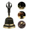 Black Copper Decorative Handbell Elegant Metal Tabletop Bell 10