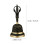 Black Copper Decorative Handbell Elegant Metal Tabletop Bell 2