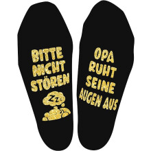 Chaussettes amusantes homme inscription Papy Repose Tes Yeux, antidérapantes, cadeau original pour grand-père, taille unique 39-46