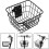 Scooter Front Basket Removable Durable Steel Construction With Large Storage Capacity For Most Scooters 5
