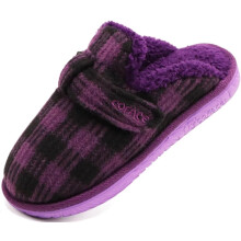 COFACE Zapatillas esponjosas de espuma viscoelástica - Morado y negro, talla 36
