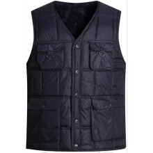 Luckyone Chaleco Polar Hombre Azul Marino L