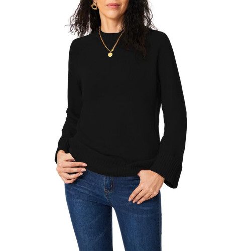 Tapata Jersey Cuello Redondo Mujer Negro L
