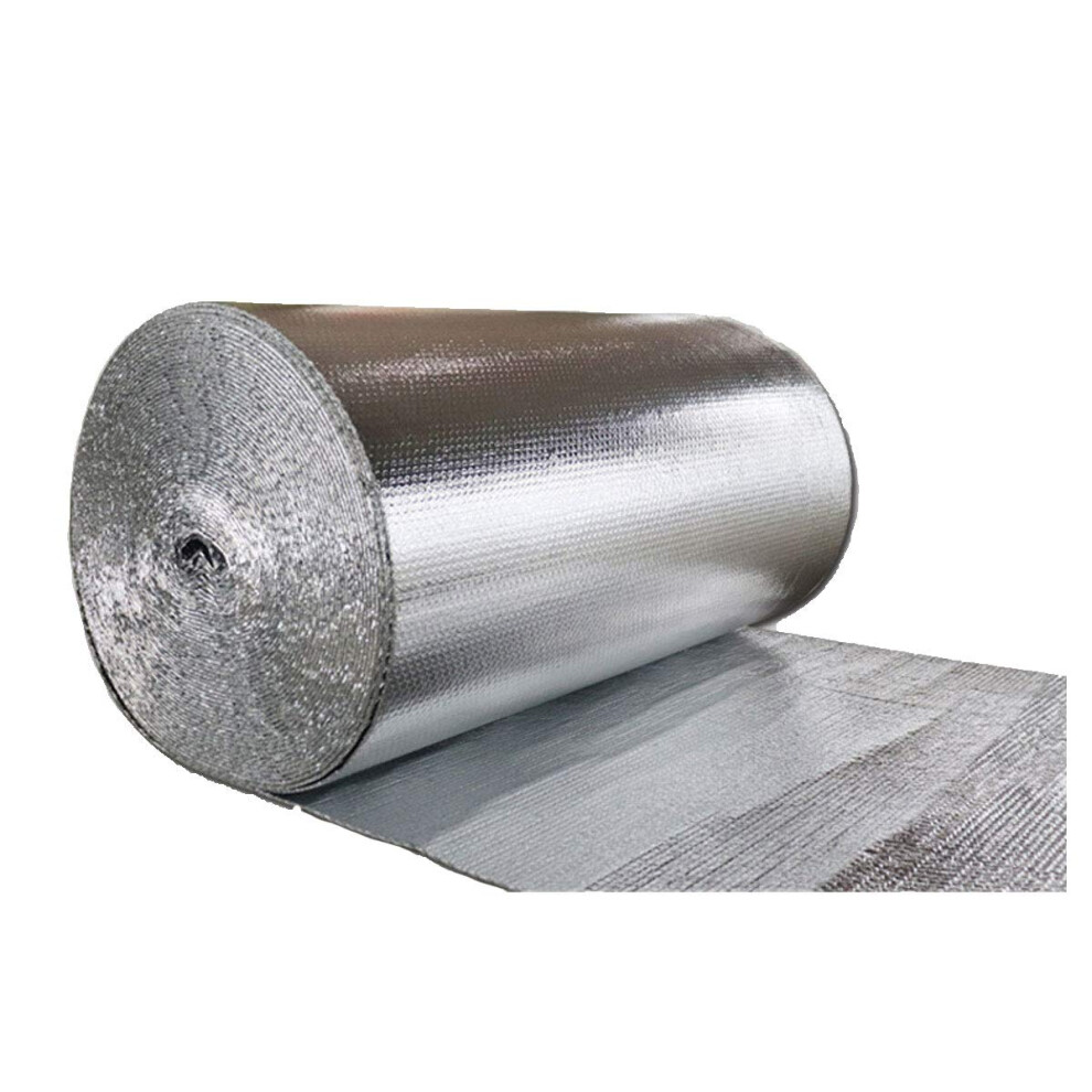 Radiator Reflector Foil, Reflective Bubble Insulation, 30m Roll, Attic Floor Wall Insulation, Garage Door Insulation Kit