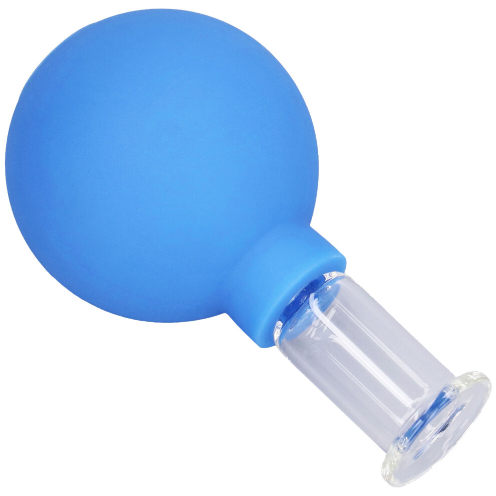 Silicone Facial Cupping Blue No2 for Tender Skin Beauty Care