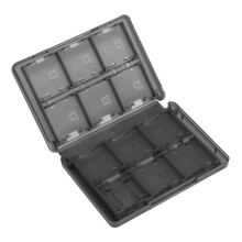 Tragbare 28-in-1 schwarze Spielaufbewahrungsbox für 3DS, DSL, DSI LL, kompaktes Design
