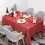 Nappe élégante BAZIOE pour toutes les occasions, rouge 3