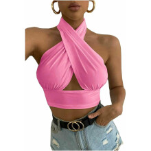 Modisches und sexy trägerloses Top von Genuiskids Farbe rosa, Größe S