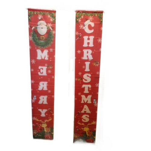 Deux Bannières de Noël 184x32 Idéales pour Noël