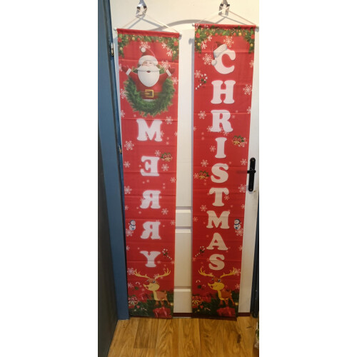 Deux Bannières de Noël 184x32 Idéales pour Noël 1