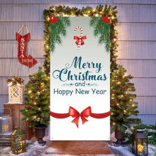 Décorations de Noël Bannière de Noël Bannière de porte 185x90 cm
