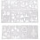 12 Pieces Christmas Stencils Reusable PET Templates for Kid 1