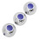 3 pezzi palline colorate da golf placcate in argento 13