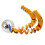 3 pezzi palline colorate da golf placcate in argento 3