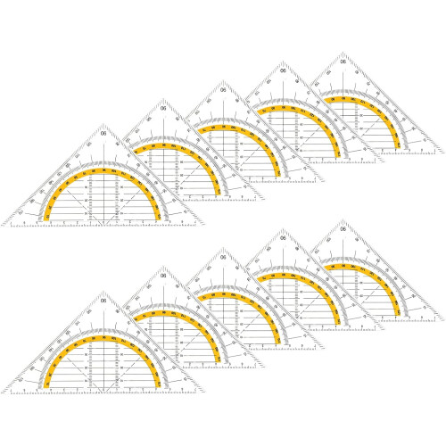 Plastikfehler, Geometriesatz, 10 Stück