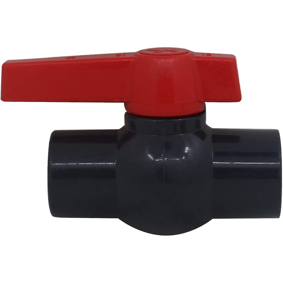 Kikidex (As Show, One Size) 25Mm Pvc Glue-On Valve, Ball Valve For Swimming Pool With Spherical Valve