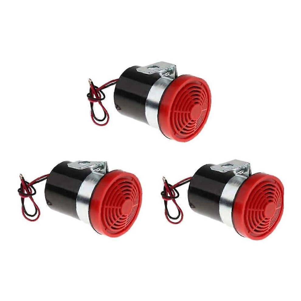 Kikidex (As Show, One Size) 3Pcs Car Reverse Horn 12-24V 105Db Reverse Warning Alarm Horn Siren Beeper Reverse Beeper Buzzer Si