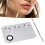 Edelstahl-Make-up-Mischplatte mit Spatel, rechteckige Form 14